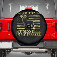 Hunting Spare Tire Cover I'm Into Fitness Fit'ness Deer In My Freezer Camo Flag