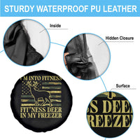 Hunting Spare Tire Cover I'm Into Fitness Fit'ness Deer In My Freezer Camo Flag