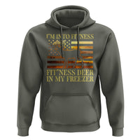 Hunting Hoodie I'm Into Fitness Fit'ness Deer In My Freezer American Flag