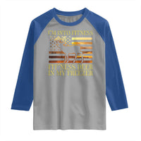 Hunting Raglan Shirt I'm Into Fitness Fit'ness Deer In My Freezer American Flag