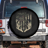 Deer Hunting American Flag Spare Tire Cover