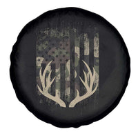 Deer Hunting American Flag Spare Tire Cover