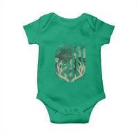 Deer Hunting American Flag Baby Onesie TS10