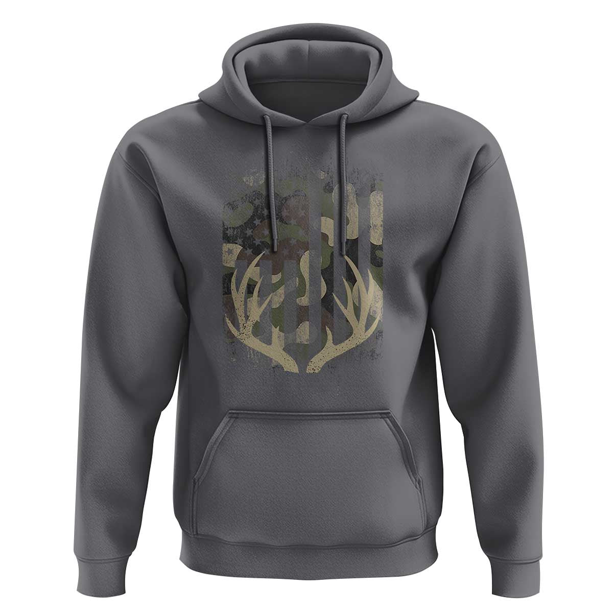 Deer Hunting American Flag Hoodie
