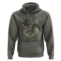 Deer Hunting American Flag Hoodie