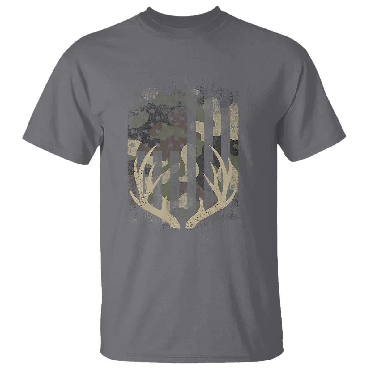 Deer Hunting American Flag T Shirt - Wonder Print Shop