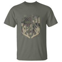 Deer Hunting American Flag T Shirt - Wonder Print Shop