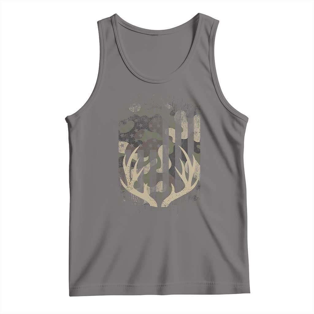 Deer Hunting American Flag Tank Top