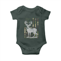 Deer Hunting American Camouflage Flag Baby Onesie