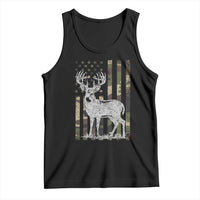 Deer Hunting American Camouflage Flag Tank Top