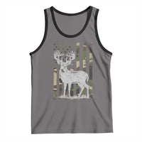 Deer Hunting American Camouflage Flag Tank Top