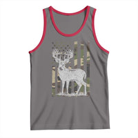 Deer Hunting American Camouflage Flag Tank Top