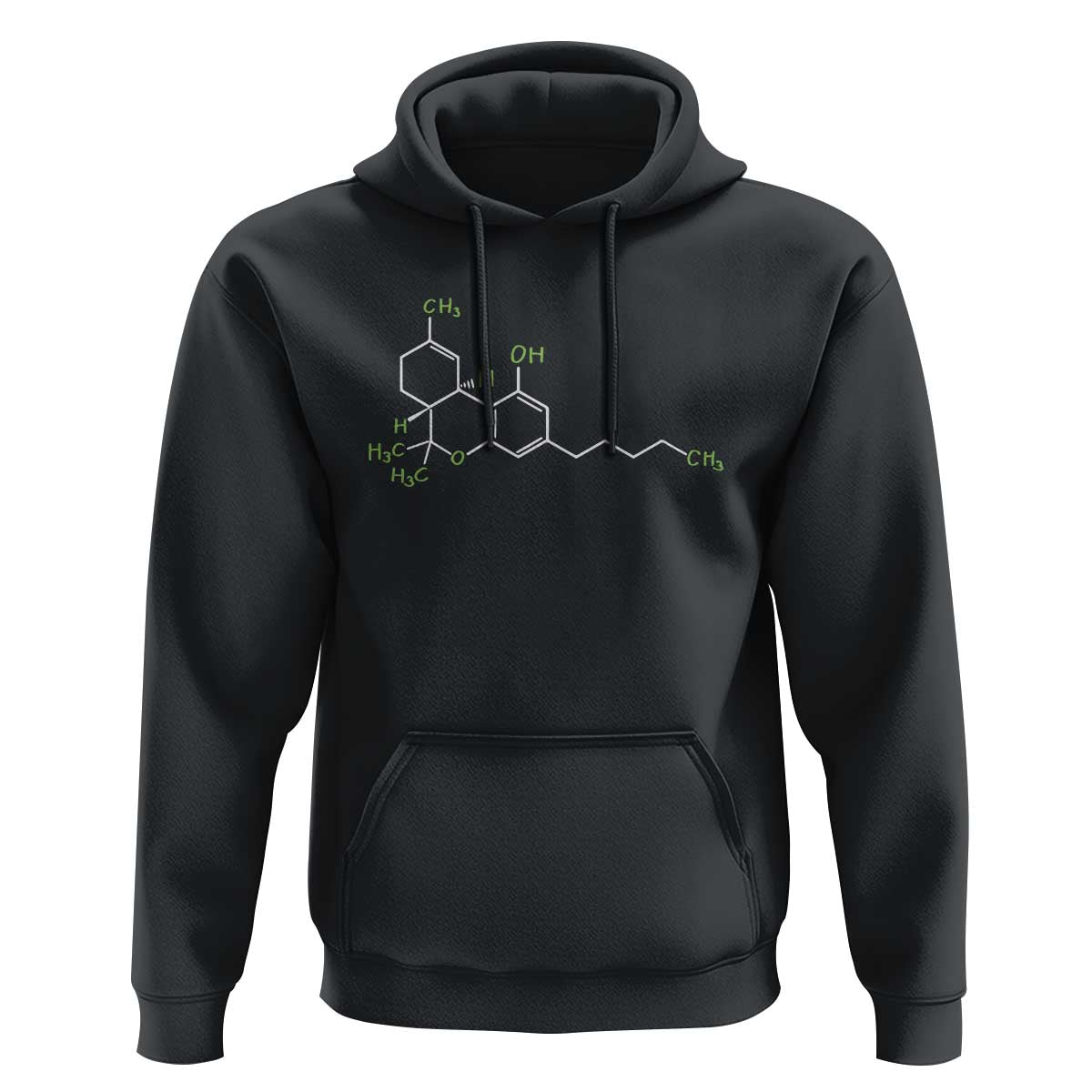 Marijuana Hoodie Cannabis Weed Pot Molecule THC Stoner Gift