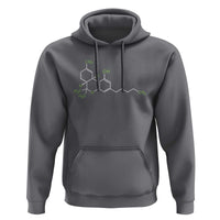 Marijuana Hoodie Cannabis Weed Pot Molecule THC Stoner Gift