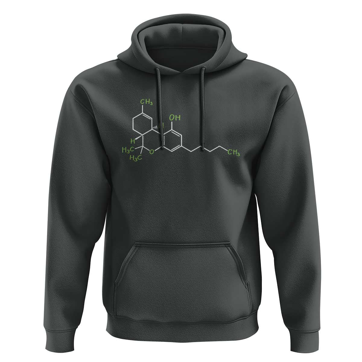 Marijuana Hoodie Cannabis Weed Pot Molecule THC Stoner Gift