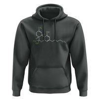 Marijuana Hoodie Cannabis Weed Pot Molecule THC Stoner Gift