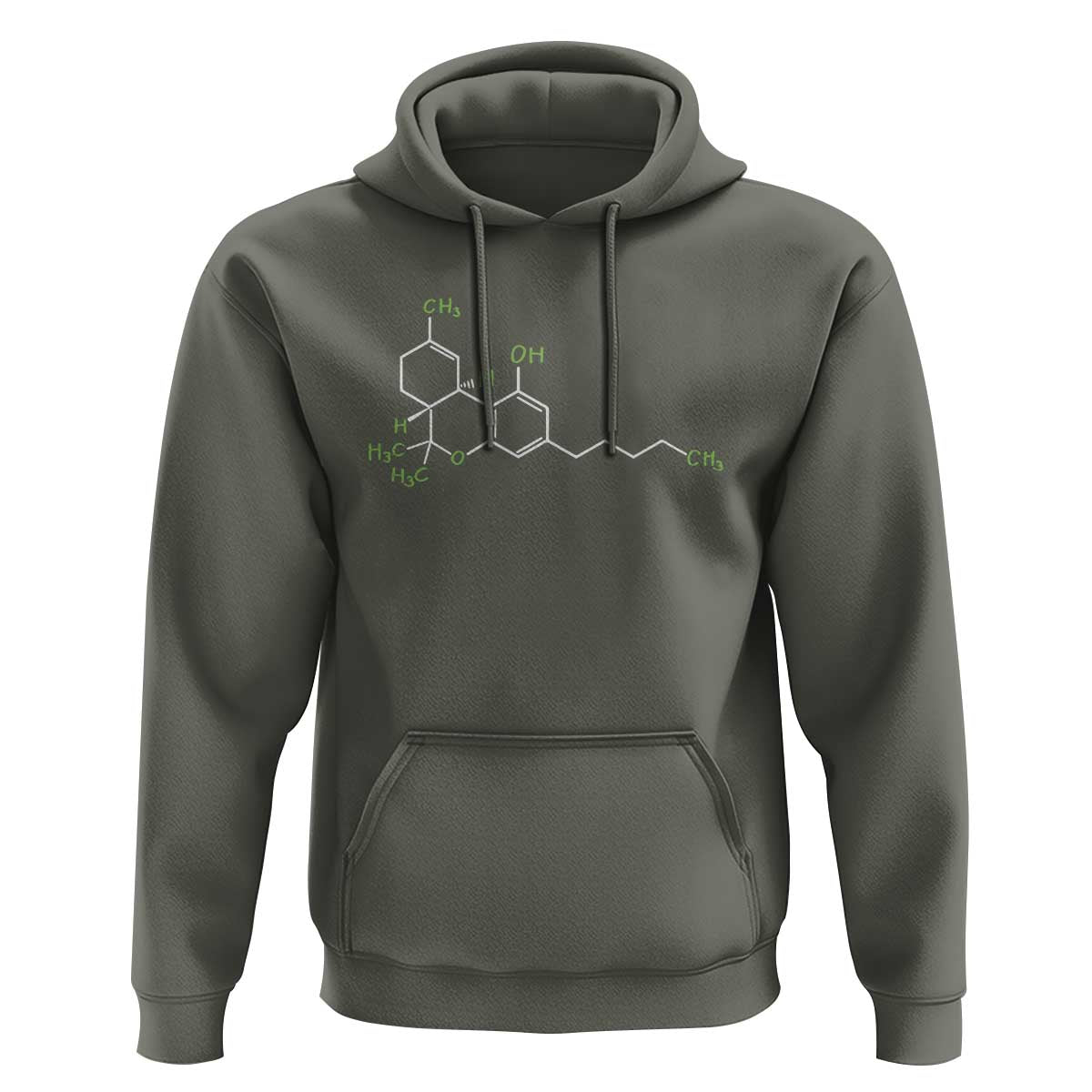 Marijuana Hoodie Cannabis Weed Pot Molecule THC Stoner Gift
