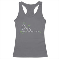 Marijuana Racerback Tank Top Cannabis Weed Pot Molecule THC Stoner Gift