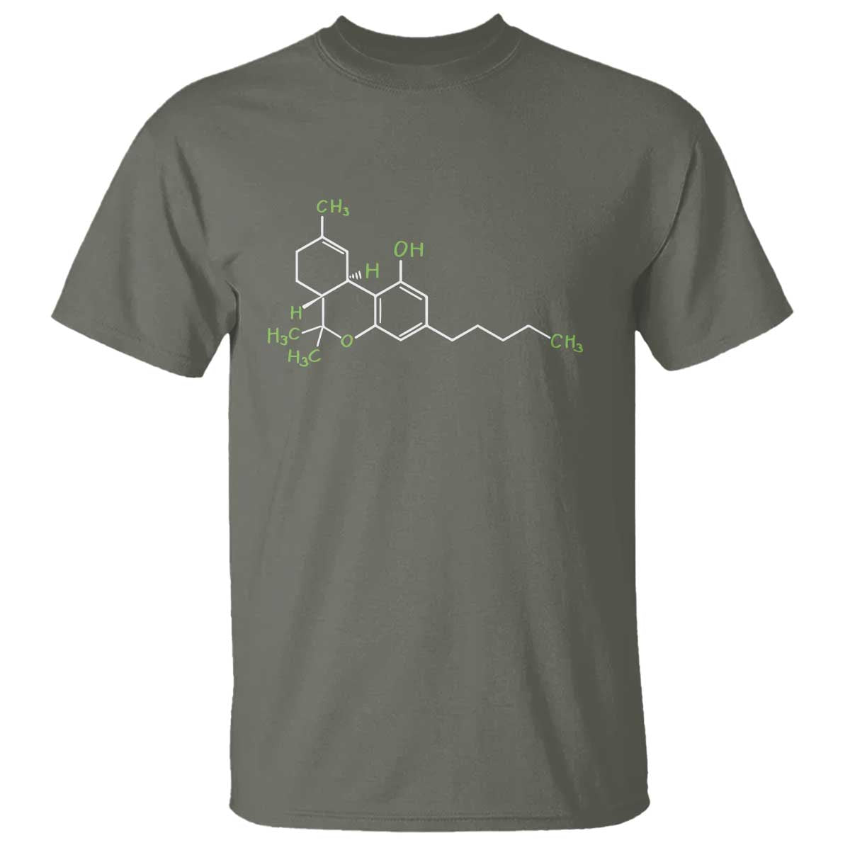 Marijuana T Shirt Cannabis Weed Pot Molecule THC Stoner Gift - Wonder Print Shop