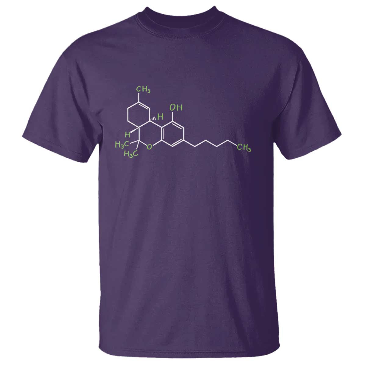 Marijuana T Shirt Cannabis Weed Pot Molecule THC Stoner Gift - Wonder Print Shop