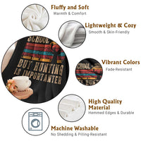 School Is Important But Hunting Is Importanter Throw Blanket Retro Deer Hunting Boy - Wonder Print Shop