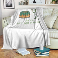 Funny Frog Throw Blanket Thats It You're Going In The Soup Weird Weirdcore Meme - Wonder Print Shop