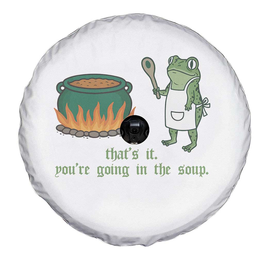 Funny Frog Spare Tire Cover Thats It You're Going In The Soup Weird Weirdcore Meme - Wonder Print Shop