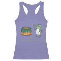 Funny Frog Racerback Tank Top Thats It You're Going In The Soup Weird Weirdcore Meme - Wonder Print Shop