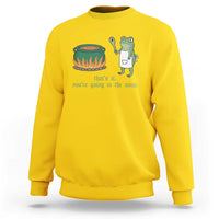 Funny Frog Sweatshirt Thats It You're Going In The Soup Weird Weirdcore Meme - Wonder Print Shop