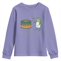 Funny Frog Youth Sweatshirt Thats It You're Going In The Soup Weird Weirdcore Meme - Wonder Print Shop