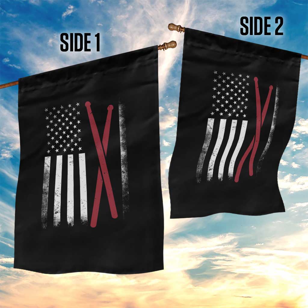 American Flag Drumsticks Garden Flag USA Drummers Vintage Drum Sticks - Wonder Print Shop