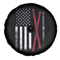 American Flag Drumsticks Spare Tire Cover USA Drummers Vintage Drum Sticks - Wonder Print Shop