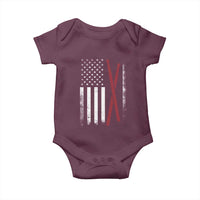 American Flag Drumsticks Baby Onesie USA Drummers Vintage Drum Sticks - Wonder Print Shop
