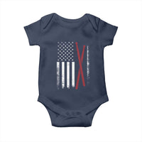 American Flag Drumsticks Baby Onesie USA Drummers Vintage Drum Sticks - Wonder Print Shop