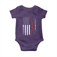 American Flag Drumsticks Baby Onesie USA Drummers Vintage Drum Sticks - Wonder Print Shop