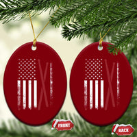 American Flag Drumsticks Ceramic Ornament USA Drummers Vintage Drum Sticks - Wonder Print Shop