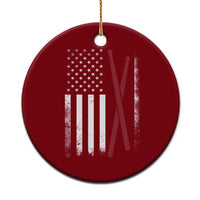 American Flag Drumsticks Ceramic Ornament USA Drummers Vintage Drum Sticks - Wonder Print Shop