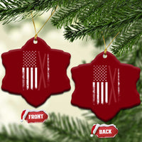 American Flag Drumsticks Ceramic Ornament USA Drummers Vintage Drum Sticks - Wonder Print Shop