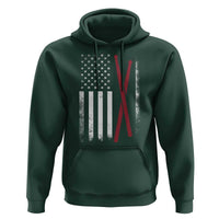 American Flag Drumsticks Hoodie USA Drummers Vintage Drum Sticks - Wonder Print Shop