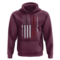 American Flag Drumsticks Hoodie USA Drummers Vintage Drum Sticks - Wonder Print Shop