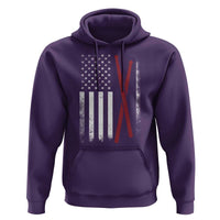 American Flag Drumsticks Hoodie USA Drummers Vintage Drum Sticks - Wonder Print Shop