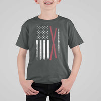American Flag Drumsticks T Shirt For Kid USA Drummers Vintage Drum Sticks - Wonder Print Shop