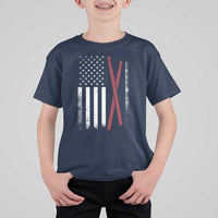 American Flag Drumsticks T Shirt For Kid USA Drummers Vintage Drum Sticks - Wonder Print Shop