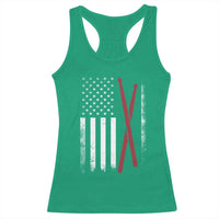 American Flag Drumsticks Racerback Tank Top USA Drummers Vintage Drum Sticks - Wonder Print Shop