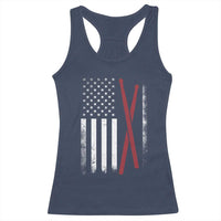 American Flag Drumsticks Racerback Tank Top USA Drummers Vintage Drum Sticks - Wonder Print Shop