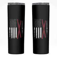 American Flag Drumsticks Skinny Tumbler USA Drummers Vintage Drum Sticks - Wonder Print Shop