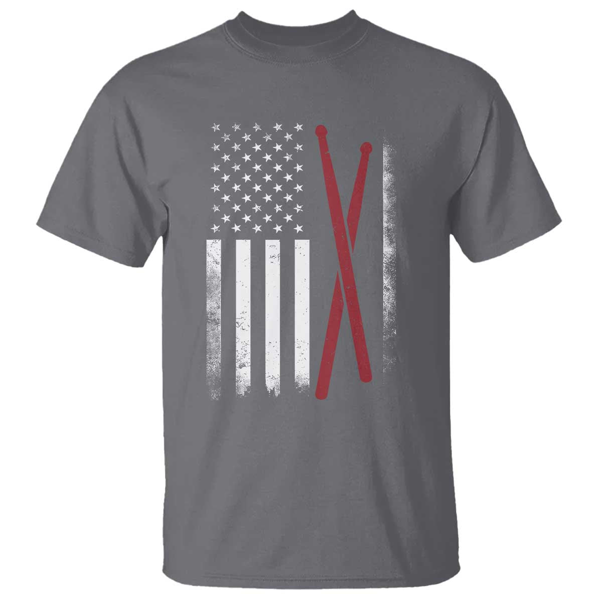 American Flag Drumsticks T Shirt USA Drummers Vintage Drum Sticks - Wonder Print Shop