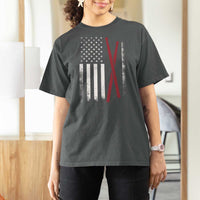 American Flag Drumsticks T Shirt For Women USA Drummers Vintage Drum Sticks - Wonder Print Shop