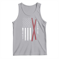 American Flag Drumsticks Tank Top USA Drummers Vintage Drum Sticks - Wonder Print Shop