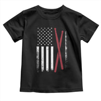 American Flag Drumsticks Toddler T Shirt USA Drummers Vintage Drum Sticks - Wonder Print Shop